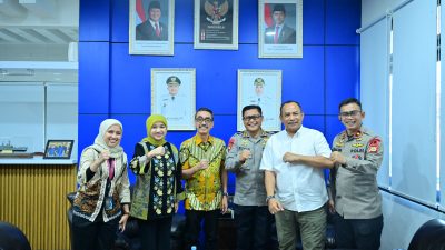 Dansat Brimob Temui Dirut PDAM Makassar, Bahas Sinergi Kegiatan Sosial