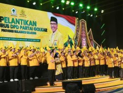 Pimpin Pengukuhan Pengurus Golkar Sulsel Periode 2025-2030, Sekjen DPP Tegaskan Konsiten Dukung Program Prabowo-Gibran